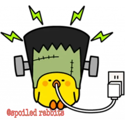 Spoiled rabbit Halloween - Sticker 22