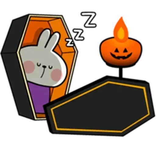 Spoiled rabbit Halloween - Sticker 21