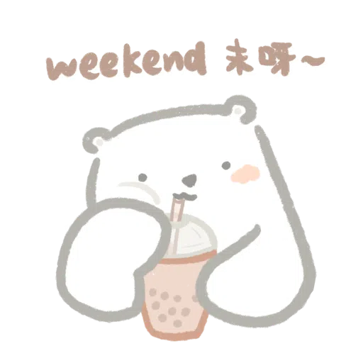 Polar bear Vanilla & Penguin Mochi #3 Work - Sticker 11