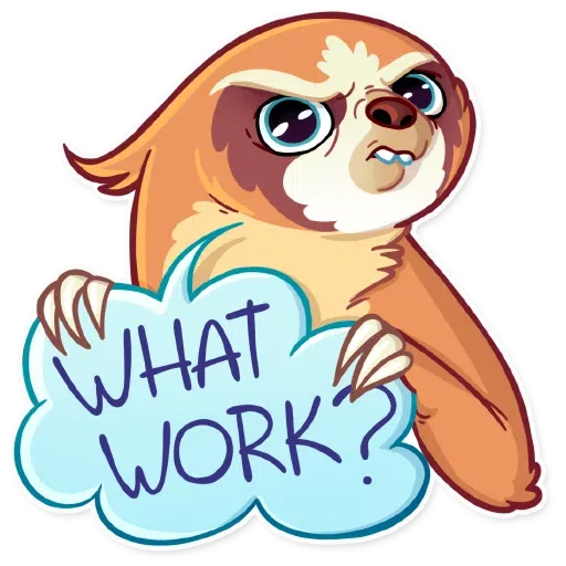 Lazy - Sticker 11