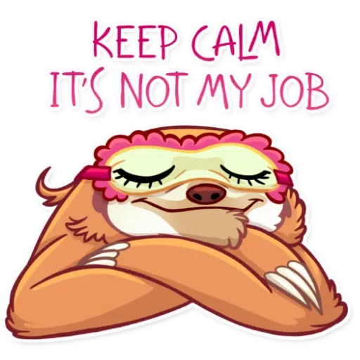 Lazy - Sticker 15