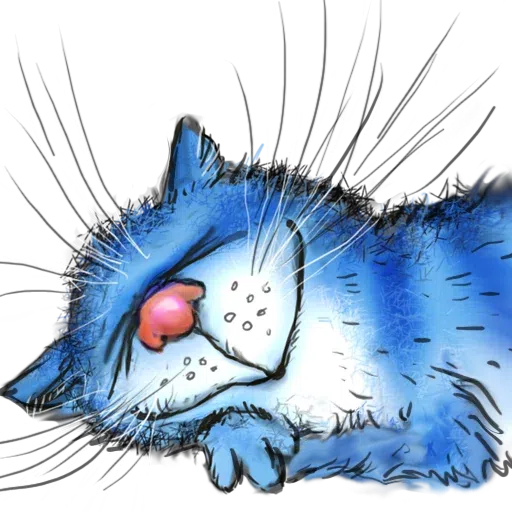 Blue cat - Sticker 15