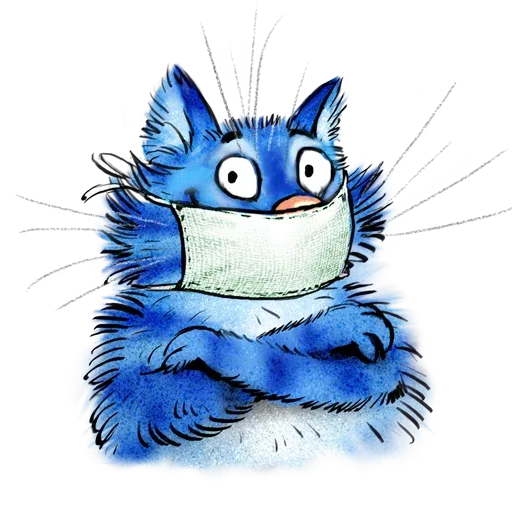 Blue cat - Sticker 30