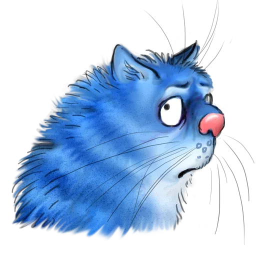 Blue cat - Sticker 20