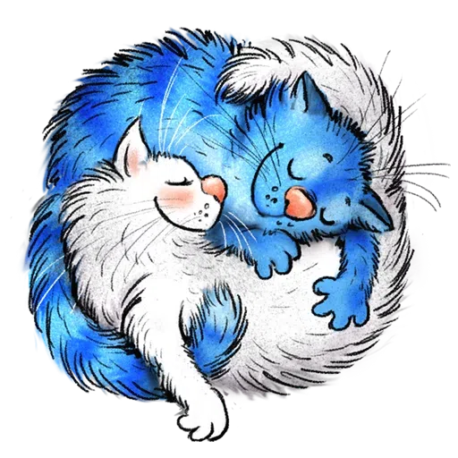Blue cat - Sticker 16