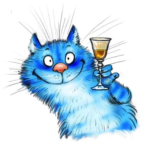 Blue cat - Sticker 27
