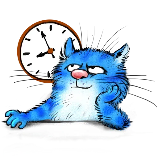 Blue cat - Sticker 24