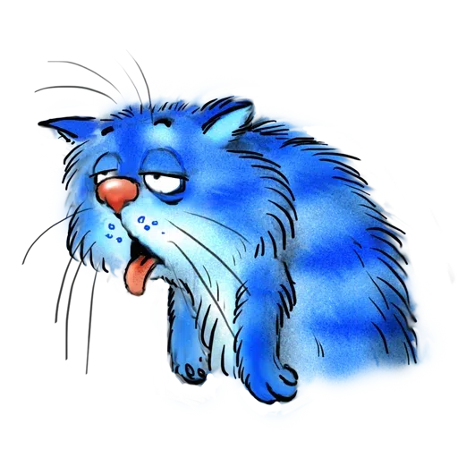 Blue cat - Sticker 28
