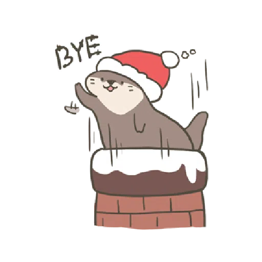水獺蹭蹭 - 聖誕蹭蹭好朋友 - Sticker 23
