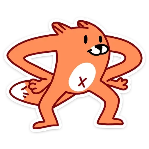 Crazy Fox - Sticker 30