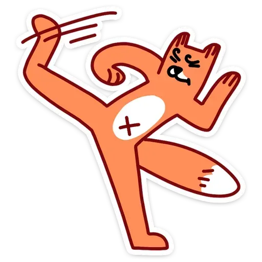 Crazy Fox - Sticker 15