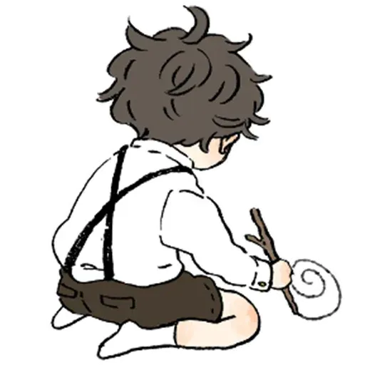 Bed hair boy - Sticker 25