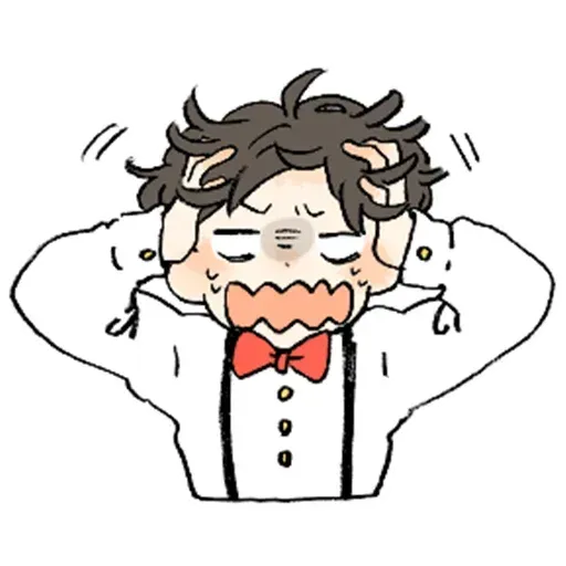 Bed hair boy - Sticker 24