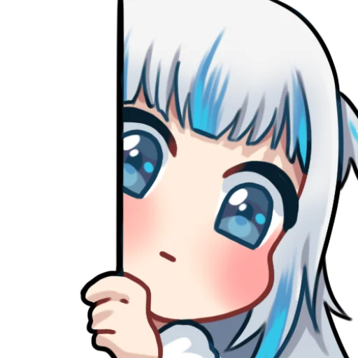 Gawr Gura Hololive Sticker By Lazymaid In 2021 Cute Anime Character Images