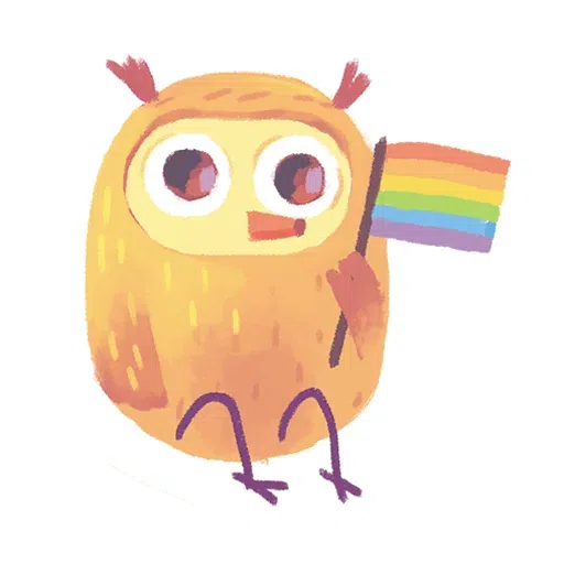 лгбт совы - Sticker 10