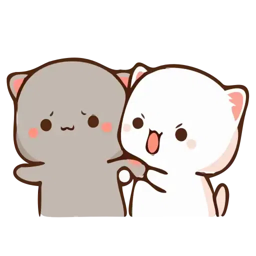 Animated cute cats - Sticker 28