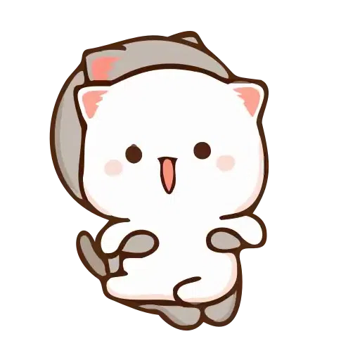 Animated cute cats - Sticker 24