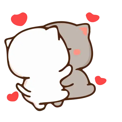 Animated cute cats - Sticker 14