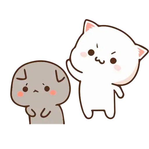 Animated cute cats - Sticker 11