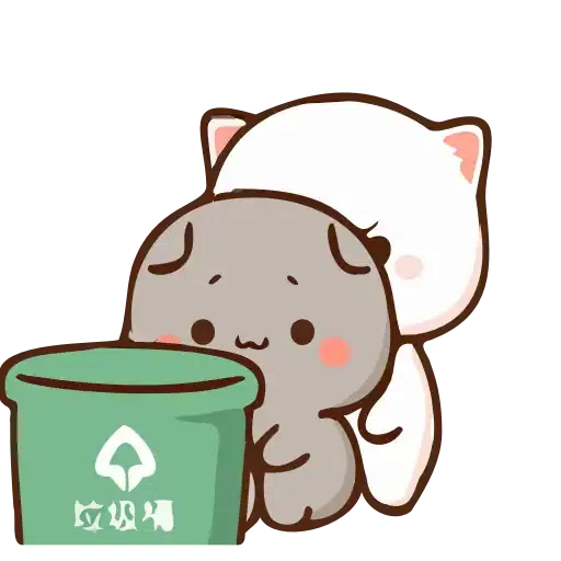 Animated cute cats - Sticker 25