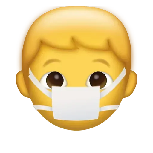 Mask emoji - Sticker 30