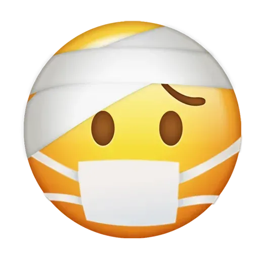 Mask emoji - Sticker 26