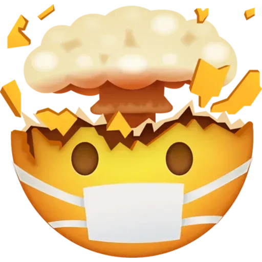 Mask emoji - Sticker 28