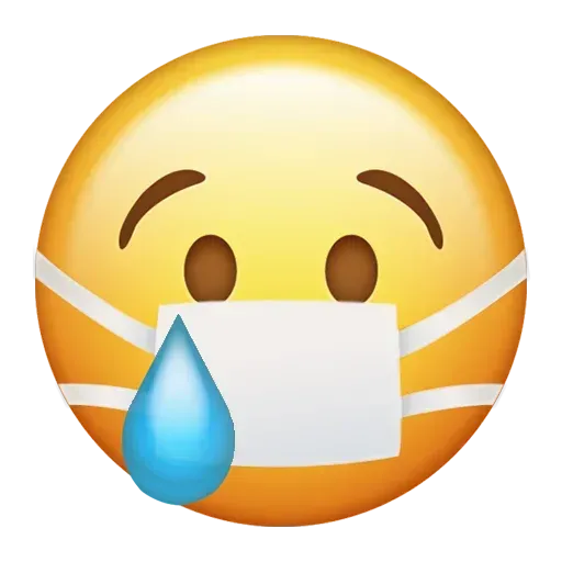 Mask emoji - Sticker 23