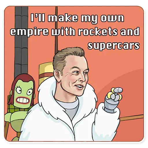 Elon Musk - Sticker 28