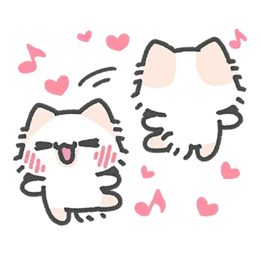 壞喵與毛喵．情侶恩愛日常篇 - Sticker 15