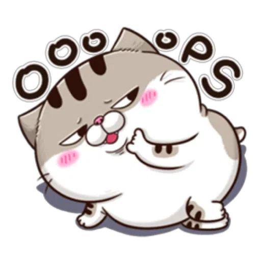 Fat Cat Ami - Sticker 25