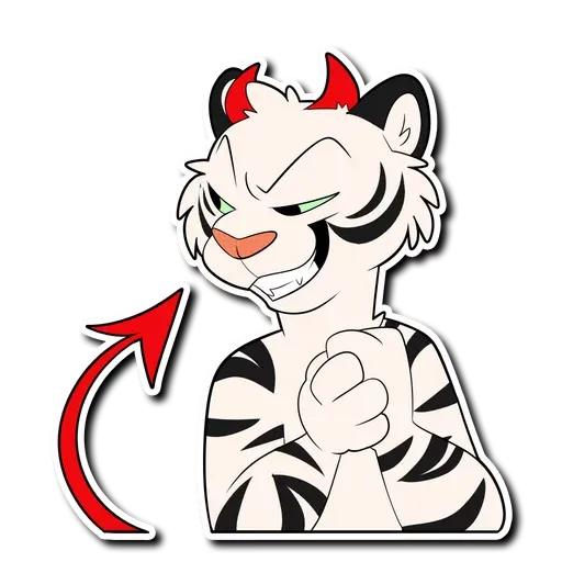 White Tiger - Sticker 9