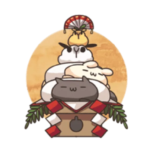 Shiro the rabbit & kuro the cat Part5 - Sticker 22