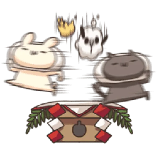 Shiro the rabbit & kuro the cat Part5 - Sticker 28