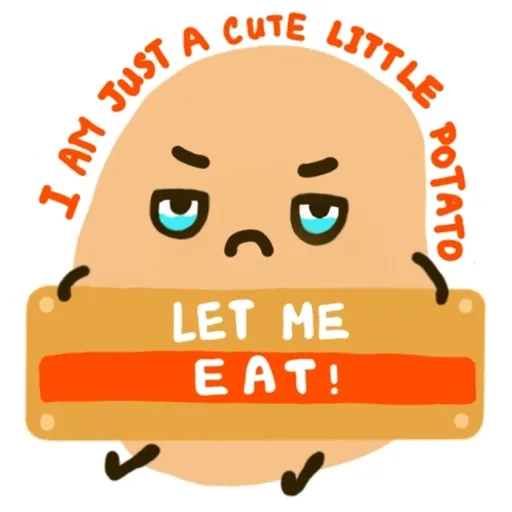 不要逼我 我只是粒小薯🥔😫 - Sticker 11