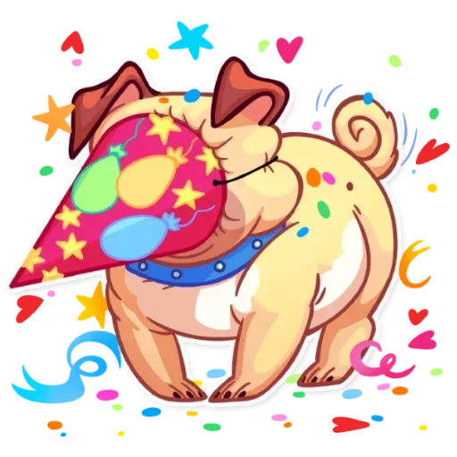Pugford the Pug - Sticker 16
