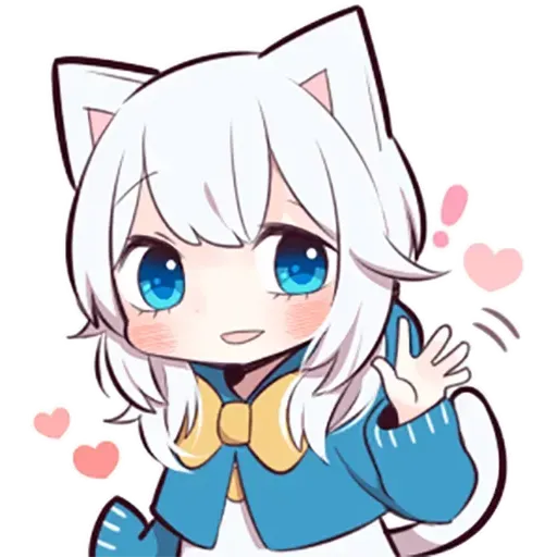 White kitten 2 - Sticker 21