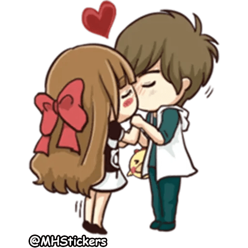 Sweet couple WhatsApp Stickers Stickers Cloud