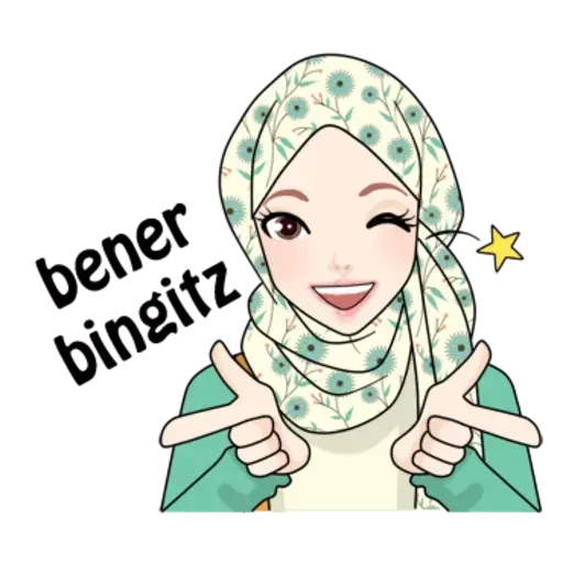 Hijab Gaul @tikelku - Sticker 24