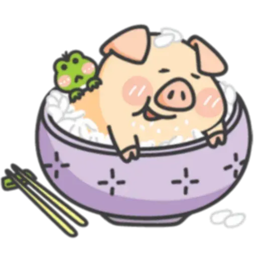 豬與蛙 1 - Sticker 16
