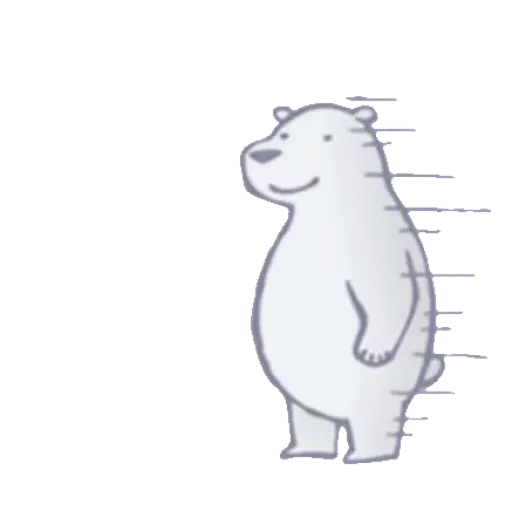 Lazy, kindly polar bear - Sticker 15
