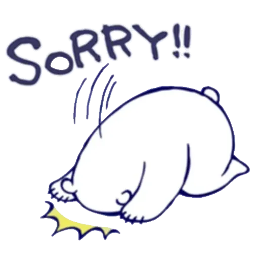 Lazy, kindly polar bear - Sticker 27