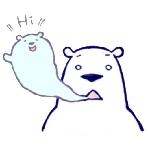 Lazy, kindly polar bear - Sticker 11