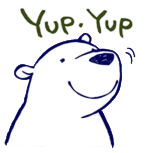 Lazy, kindly polar bear - Sticker 16