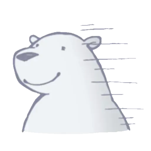 Lazy, kindly polar bear - Sticker 14