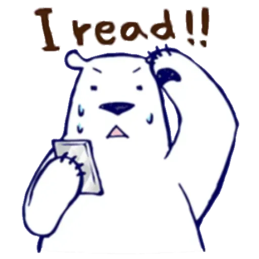 Lazy, kindly polar bear - Sticker 25
