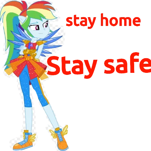 Rainbow dash ---- my little pony friendship is magic and my little pony equestria girls - Sticker 9