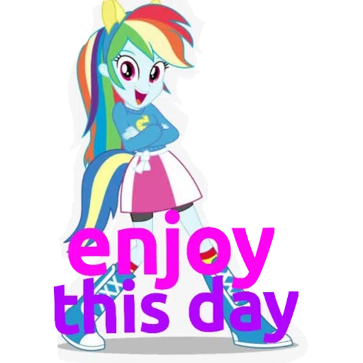 Rainbow dash ---- my little pony friendship is magic and my little pony equestria girls - Sticker 24