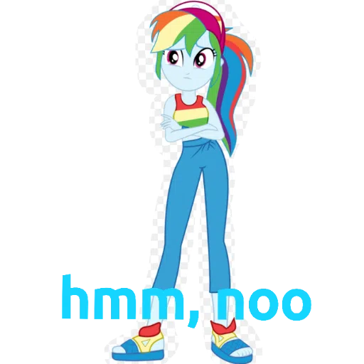 Rainbow dash ---- my little pony friendship is magic and my little pony equestria girls - Sticker 14