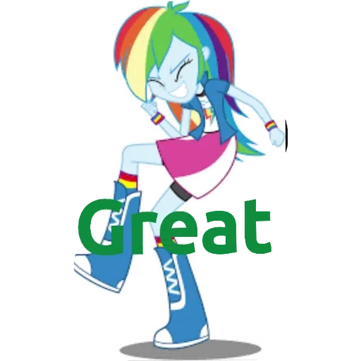 Rainbow dash ---- my little pony friendship is magic and my little pony equestria girls - Sticker 28